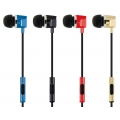 SCHWAIGER -KH410S 533- In-Ear Kopfhörer mit Slimkabel und Metallgehäuse, Schwarz