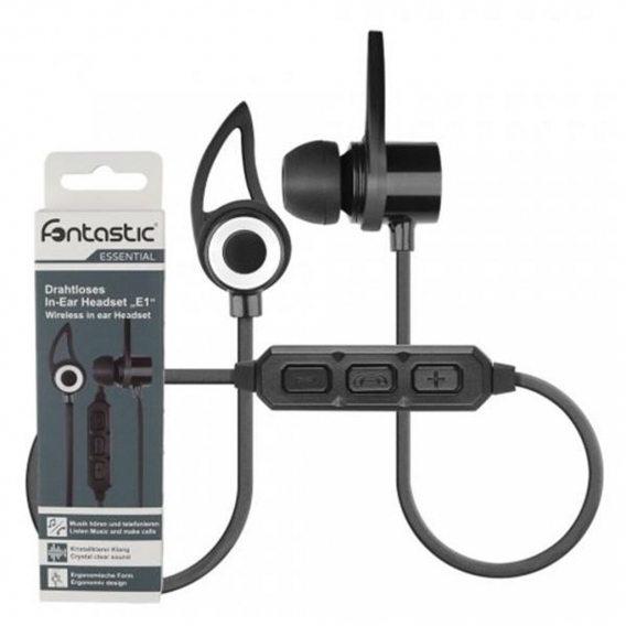 Fontastic Essential Drahtloses In-Ear Headset E1 schwarz BT Headset