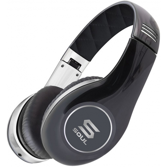 SOUL Pro Hi-Definition On-Ear-Kopfhörer SL150, Schwarz/Chrom