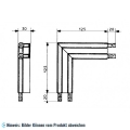 Eckstück für Dichtung 4451 (125x125)