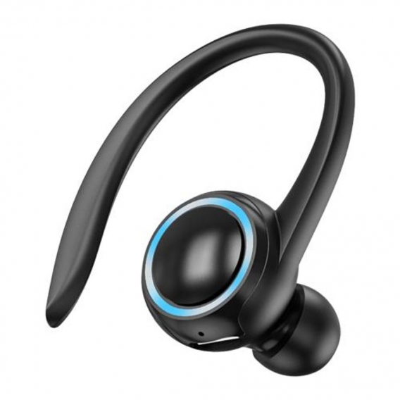 2xSweatproof Wireless Bluetooth Headset Ohrbügel In-Ear-Ohrhörer Running Black