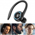 2xSweatproof Wireless Bluetooth Headset Ohrbügel In-Ear-Ohrhörer Running Black