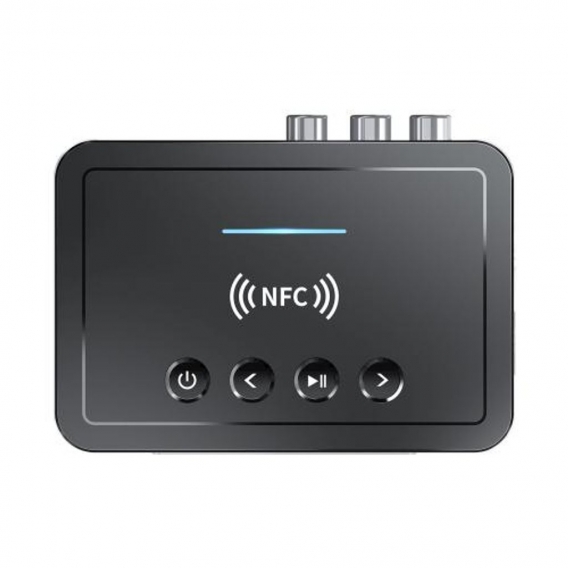 NFC Bluetooth 5.0 Sender Empfänger 3,5 mm AUX RCA mit Mikrofon LED Display FM Audio Adapter für PC TV Kopfhörer HiFi Musik Long 