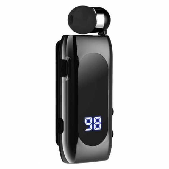 Bluetooth 5.2 Wireless Kopfhörer Headset Batterieanzeige Ohrhörer für Smartphones Sport Farbe Schwarz