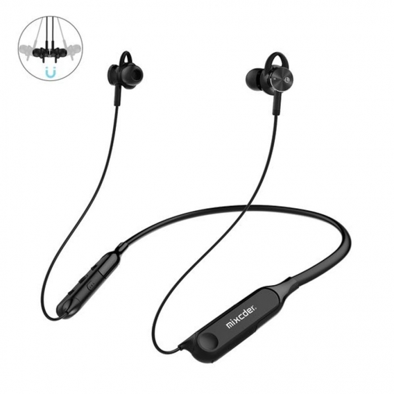 Mixcder Wasserdicht IPX5 Sport Kopfhörer Bluetooth 5.0 ANC (aktive Geräuschreduzierung) schwarz (RX)