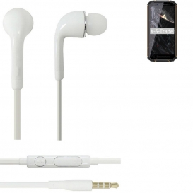 More about K-S-Trade Kopfhörer Headset kompatibel mit Oukitel WP18 mit Mikrofon u Lautstärkeregler weiß 3,5mm Klinke Kabel Headphones Ohrst