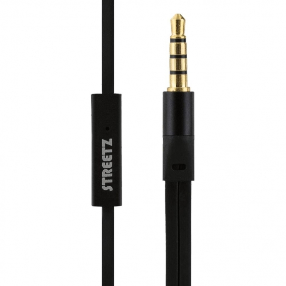 In-Ear Headset/Kopfhörer 3.5mm 1.2m Kabel Silikonohrstöpsel, Farbe:schwarz