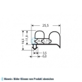 Eindrückprofil PVC grau L ＝ 2,2 m