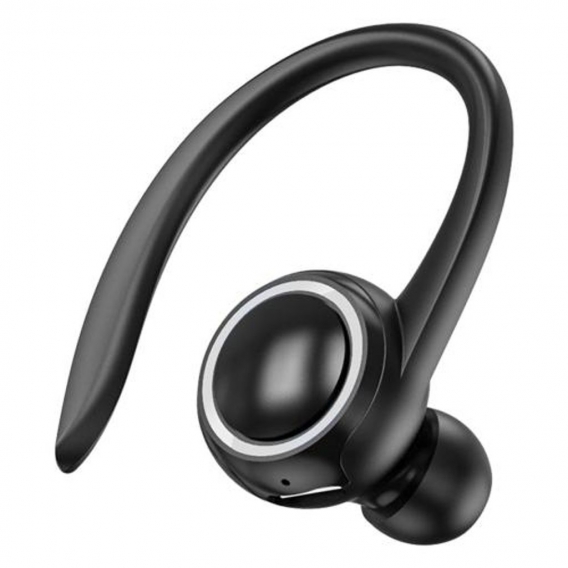 Einzelohr-Bluetooth-Headset, weicher Ohrbügel, schweißbeständig, wasserdicht, Ohrhörer, Rauschunterdrückung, Ohrhörer, Einzel-Bu