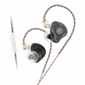 Eds in Ear Kopfhörer Dynamic Driver Hybrid Technology Noise Cancelling Earbuds für DJs , Schwarz mit Mikrofon Farbe Schwarz mit 