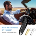 NEW BEE Einohr-Kopfhörer Bluetooth Kopfhörer Kabellos mit Mikrofon Bluetooth In-Ear Headset für iPhone Samsung Huawei HTC, Sony,