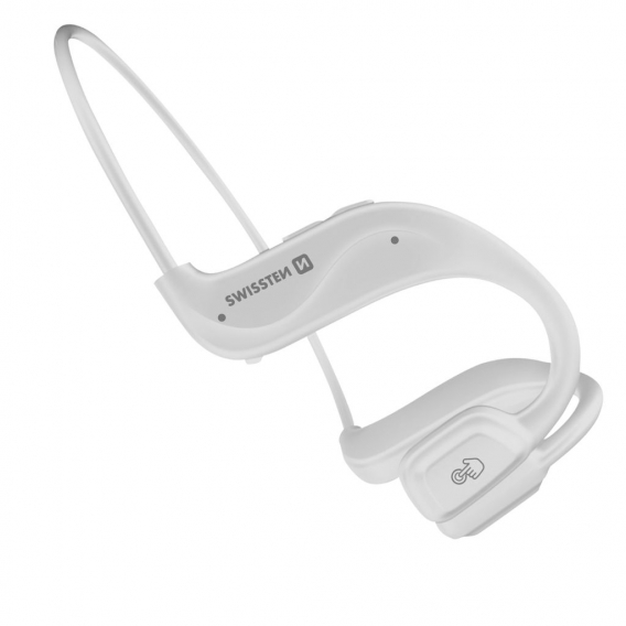 SWISSTEN Bone Conduction Bluetooth Knochenschall-Kopfhöre (Weiß)