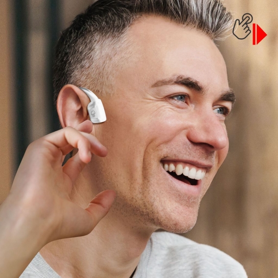 SWISSTEN Bone Conduction Bluetooth Knochenschall-Kopfhöre (Weiß)