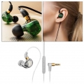 2 X 3,5 Mm Bass-Headset In-Ear-Kopfhörer, Stereo-Ohrhörer, Kopfhörer, Kabelgebundenes Mikrofon, Klar