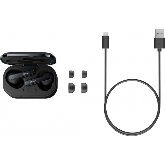 Philips TAT5506BK/00 cuffia e auricolare Cuffie True Wireless Stereo (TWS) In-ear Musica e Chiamate USB tipo-C Bluetooth Nero  P