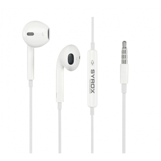 Hochwertige In Ear Ohrhörer Headset Kopfhörer Weiß mit Mikrofon Stereo Perfekte Klangqualität Samsung Galaxy Huawei Xiaomi Sony 