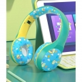 Dehnbare Bluetooth-Headsets Ohrhörer Eingebautes Mikrofon 200mAh Tiefer Bass Wired Wireless Weiche Ohrenschützer für Kinder Spor