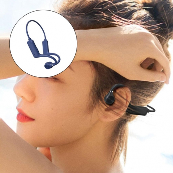 Open Ear X21 Knochenleitungskopfhörer Bluetooth Wireless IPX4 Wasserdichtes Headset zum Fahren Sport Tastensteuerung 8 Stunden S