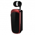 2xFineBlue K52 Einziehbares Kabelloses Bluetooth-Headset Business-Kopfhörerclip Schwarz Rot Mit Box