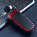 2xFineBlue K52 Einziehbares Kabelloses Bluetooth-Headset Business-Kopfhörerclip Schwarz Rot Mit Box