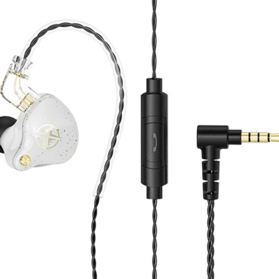 Kabelgebundene Ohrhörer Kopfhörer In-Ear 3,5 Mm Abnehmbares Kabel Stilvolles Weiß Farbe Weiß