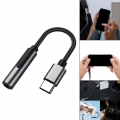 USB C Auf 3,5 Mm AUX-Buchse Kopfhörer Audiokabel Audiokonverterkabel Für PC Grau Farbe Grau