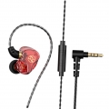 Kabelgebundener Ohrhörer in-Ear 9D Surround Stereo HD Call Compound Membran Hängeohr mit Mikrofon 10mm Durchmesser TM02 für Game