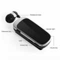 FineBlue K52 Einziehbares Drahtloses Bluetooth-Headset-Business-Kopfhörer-Clip Schwarz Rot Mit Kasten+FineBlue K52 Einziehbares 