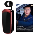 FineBlue K52 Einziehbares Drahtloses Bluetooth-Headset-Business-Kopfhörer-Clip Schwarz Rot Mit Kasten+FineBlue K52 Einziehbares 