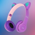 Cat Ears Wireless Headset Stereo Bluetooth RGB Weiche Ohrenschützer Einzigartiger Gamer Headset Kopfhörer für Game Smartphones H