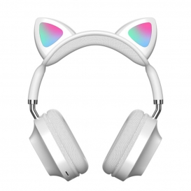 More about Cat Ear Bluetooth 5.0 Kopfhörer Lautstärkeregelung Gaming-Headset für Mädchen Jungen Mädchen - Weiß Farbe Weiß