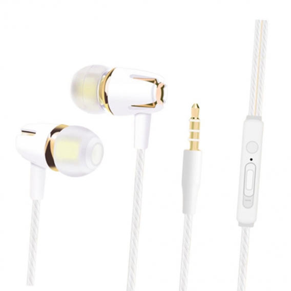 3,5 mm kabelgebundener Kopfhörer Geräuschisolierendes Ohrhörer-Headset in-Ear-Kopfhörer Kabelgebundene Ohrhörer, die mit Telefon