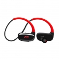 Bluetooth-Kopfhörer IPX7 Wasserdichter HD-Stereo-Schweiß-Sport-Kopfhörer für Fitnessstudio Farbe Roter 16G-Speicher