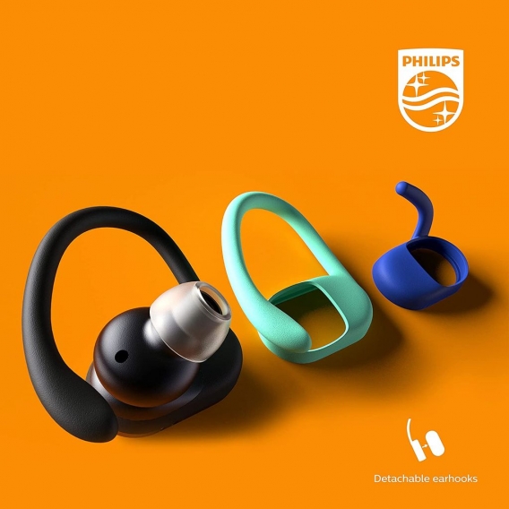 PHILIPS kabellose Kopfhörer Sport In-Ear Ohrhörer TAA7306 BT IP57 schwarz