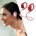 5.0 Bluetooth-Kopfhörer, IPX4 wasserdichter, schweißfester in-Ear, HD-Stereo, Ohrbügel-Kopfhörer mit kabellosem Nackenbügel für 