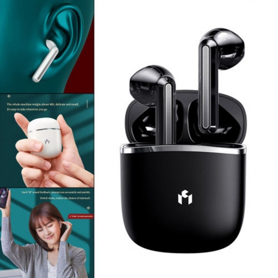 Bluetooth-Ohrhörer Touch Control Professional Niedrige Latenz Für Sport Black Farbe Schwarz