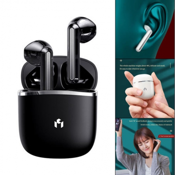 Bluetooth-Ohrhörer Touch Control Professional Niedrige Latenz Für Sport Black Farbe Schwarz