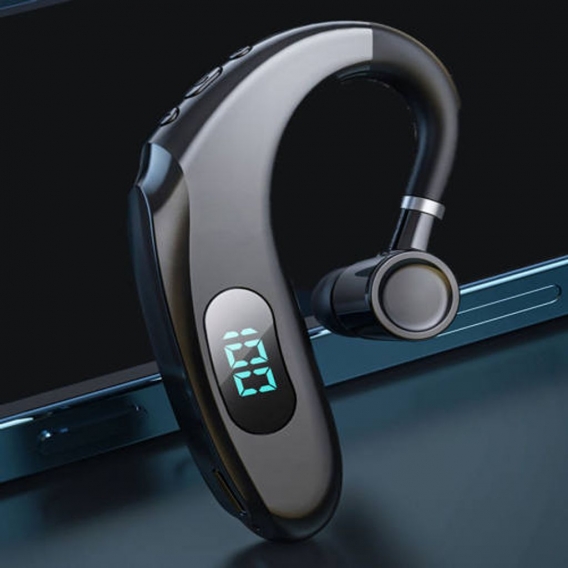 Q20 Bluetooth-Headset-Kopfhörer Rotierender am Ohr befestigter Bluetooth 5.2-Einohr-Leichtbau-Mikrofon Lange Standby-Ultraleicht