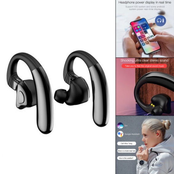 Links & Rechts Q9S-TWS mit Mikrofon Freisprecheinrichtung Noise Cancelling Bluetooth Kopfhörer Drahtloses Ohrhörer Headset für W