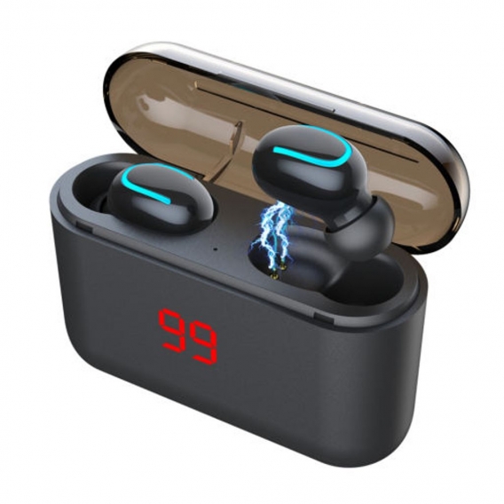 U Type Bluetooth 5.0 Headset Ohrhörer  Wireless Headphone Mini Earphone