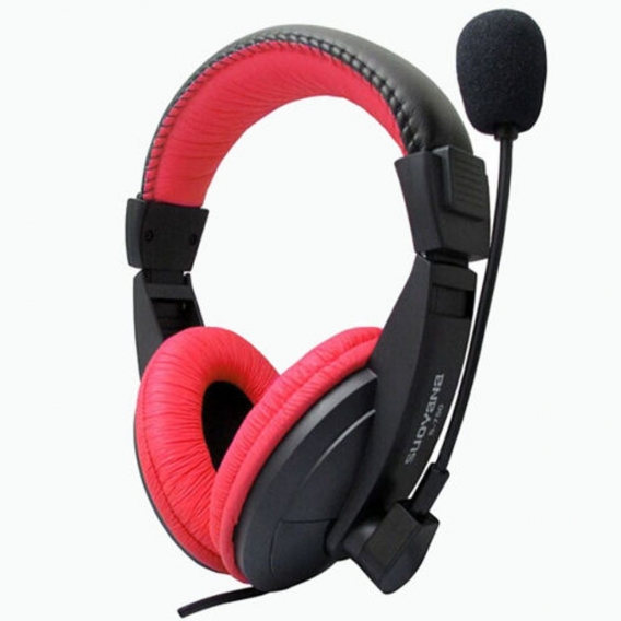 Kabelgebundenes Over Ear Gaming Headset 3,5 Mm Bass Surround Komfortable Soft Memory Ohrenschützer Einstellbar Leicht für Laptop