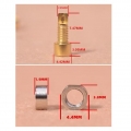 3 Stück Reines Kupfer Kupferbuchse für Kopfhörer mit Einem Hinteren Innendurchmesser von 6,2 Mm Oder Mehr