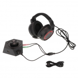 More about Gaming Headset, Over Ear Gaming Kopfhörer Stereo Bass Headset Stirnband Farbe schwarz + rot