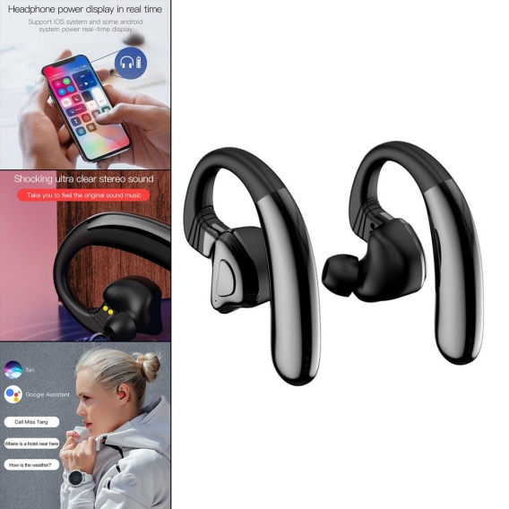 Links & Rechts Q9S-TWS mit Mikrofon Freisprecheinrichtung Noise Cancelling Bluetooth Kopfhörer Drahtloses Ohrhörer Headset für W