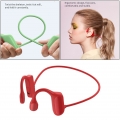 Knochenleitungskopfhörer Doppelohr Headset Zum Fahren von Indoor Fitness Farbe rot