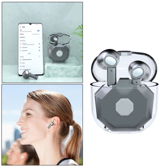 Drahtlose Ohrhörer Sport-Headsets HiFi-Sound Tiefer Bass 30H Spielzeit Wasserdichte Bluetooth 5.0 TWS Drahtlose Kopfhörer mit Mi