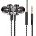 Universelles Dual-Moving-Coil-In-Ear-Hifi-Musik-Kopfhörer-Headset Mit Mikrofon