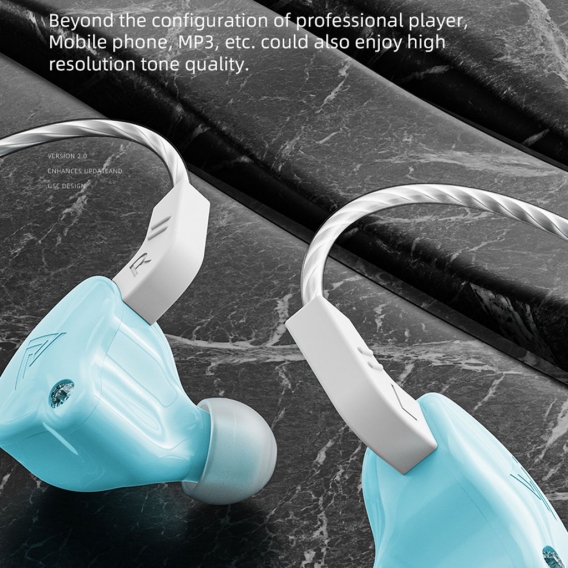 Qkz Ak6-X 1,2 M Kabelgebundener Kopfhörer In-Ear-Hifi-Kopfhörer Mit Starker Basslinie Und Mikrofon Für Musik