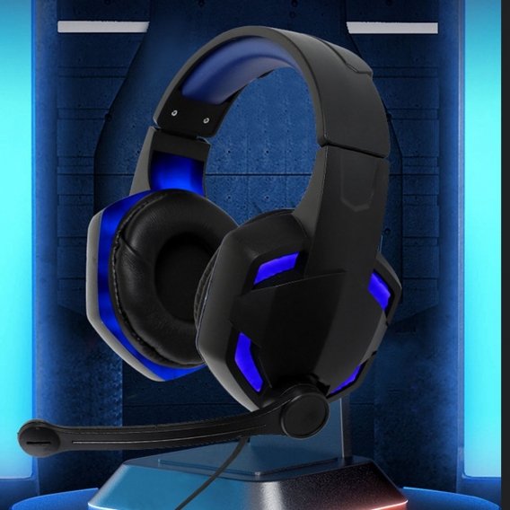 G2000 Kopfhörer Lichteffekt Rauschunterdrückung Starker Bass Stereo Sound Kabelgebundenes Gaming-Headset Für Zuhause