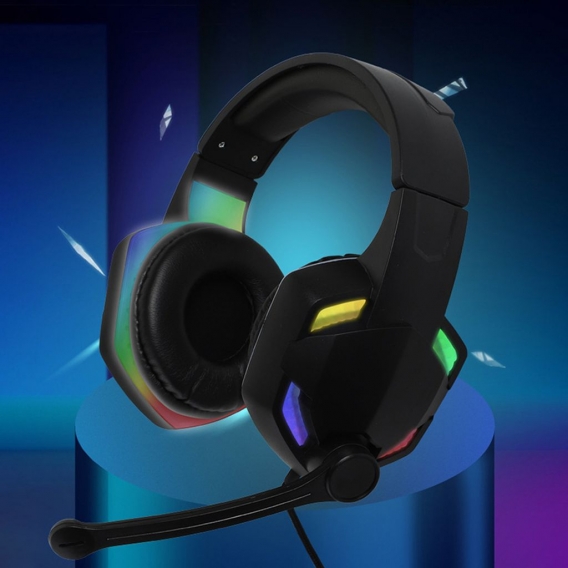 G2000 Kopfhörer Lichteffekt Rauschunterdrückung Starker Bass Stereo Sound Kabelgebundenes Gaming-Headset Für Zuhause